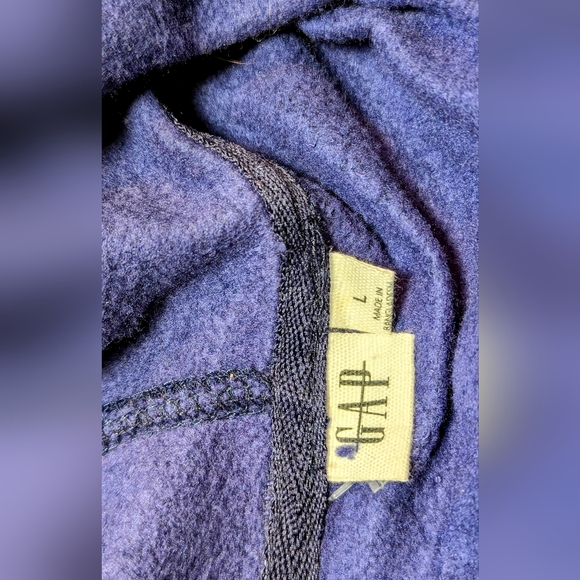 NWOT GAP Navy Logo Hooded Sweatshirt Size Large - Picture 6 of 7